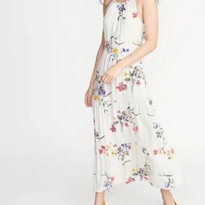 SOLD! *Old Navy High-Neck Waist-Defined Maxi Dress